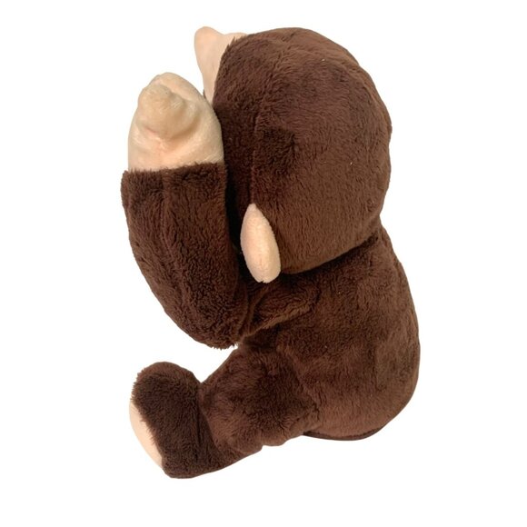 Spark Create Imagine Peek A Boo Brown Monkey Shim Plush Stuffed Animal Toy Doll - Picture 2 of 5